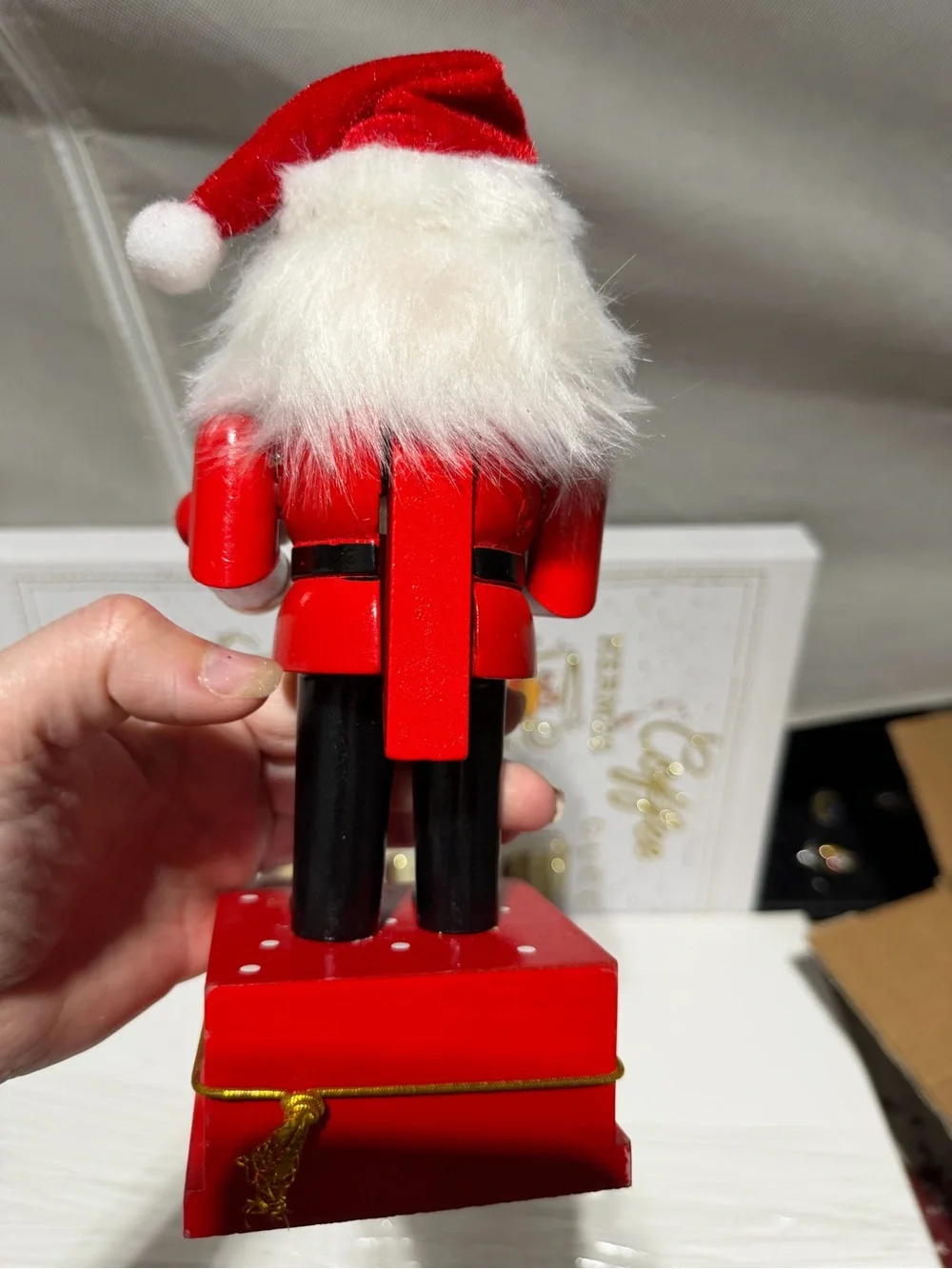Wooden Santa Nutcracker Christmas Countdown Advent Calander